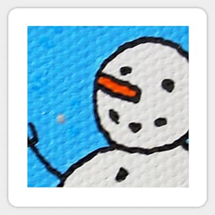 Snowman Portrait #5 Sticker